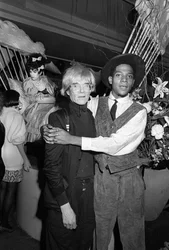 Jean-Michel Basquiat und Andy Warhol, Area, New York, 1984